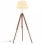 VidaXL Lampadaire Trépied 141cm Blanc