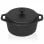 VidaXL Olla con Tapa 5L 26.5x11.5cm Negra