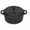 VidaXL Olla con Tapa 5L 26.5x11.5cm Negra