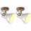 VidaXL Pack de 2 Spots Muraux Industriels E27 Argent