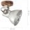 VidaXL Pack de 2 Spots Muraux Industriels E27 Argent