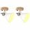 VidaXL Pack de 2 Spots Muraux Industriels E27 Blancs