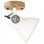 VidaXL Pack de 2 Spots Muraux Industriels E27 Blancs