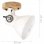 VidaXL Pack de 2 Spots Muraux Industriels E27 Blancs