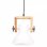 VidaXL Suspension Industrielle Ronde E27 19cm Blanc
