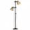 VidaXL Lampadaire 2xE27 Laiton/Fonte