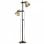 VidaXL Lampadaire 2xE27 Laiton/Fonte