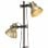 VidaXL Lampadaire 2xE27 Laiton/Fonte