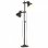VidaXL Lampadaire 2xE27 Noir/Fonte
