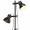 VidaXL Lampadaire 2xE27 Noir/Fonte