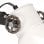 VidaXL Lampadaire 2xE27 Blanc/Fonte