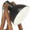 VidaXL Lámpara de Pie de Madera Maciza E27 Mango Negro