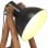 VidaXL Lámpara de Pie de Madera Maciza E27 Mango Negro