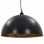 VidaXL Confezione da 2 Lampade a Sospensione Emisferiche E27 40 cm Nero/Oro