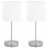 VidaXL Pack de 2 Lampes de Table Tactiles E14 Blanc