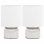 VidaXL Confezione da 2 Lampade da Tavolo Touch E14 Bianco/Argento