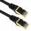BeMatik Cable de Red SFTP RJ45 Cat.7 25cm Negro
