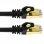BeMatik Cable de Red SFTP RJ45 Cat.7 25cm Negro
