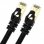 BeMatik Cable de Red SFTP RJ45 Cat.7 25cm Negro