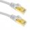 BeMatik Cable de Red SFTP RJ45 Cat.7 50cm Blanco