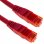 BeMatik Cable de Red UTP RJ45 Cat.6A 50cm Rojo