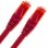 BeMatik Cable de Red UTP RJ45 Cat.6A 50cm Rojo