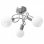 VidaXL Lampada da soffitto a ciotola in ceramica 3xE14