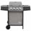 VidaXL Barbacoa de Gas con 4 Fogones Negro/Plateado