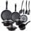 Magefesa Kenia Batería de Cocina 7 Piezas + Set de 3 Sartenes + 3 Utensilios