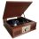 Tocadiscos Sunstech PXR32WD 4W Bluetooth USB SD Tracción Correa Madera