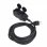 ProPlus Cable Extensión de Alimentación 4 Tomas Schuko 5m Negro