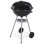 ProGarden Barbacoa con Ruedas Negra
