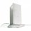 VidaXL Campana Decorativa 90cm D Acero Inoxidable/Cristal Templado