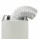 VidaXL Campana Decorativa 90cm D Acero Inoxidable/Cristal Templado