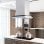 VidaXL Campana Decorativa 90cm D Acero Inoxidable/Cristal Templado
