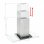 VidaXL Campana Decorativa 90cm D Acero Inoxidable/Cristal Templado