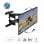 Supporto TV inclinabile/girevole TM Electron 32"/65" VESA 600x400 Max 50Kg