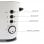TM Electron Tostadora 2 Rebanadas 850W Blanco