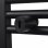VidaXL Radiateur Sèche-Serviettes Droit 500x1160mm Noir