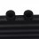 VidaXL Radiateur Sèche-Serviettes Droit 500x1160mm Noir