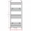 VidaXL Radiateur Sèche-Serviettes Droit 500x1160mm Noir