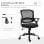 Vinsetto Silla de Oficina Malla Negro
