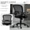 Vinsetto Silla de Oficina Malla Negro