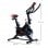 HomCom Bicicleta Estática Negro/Rojo