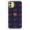 Funda Licencia Oficial del FC Barcelona Escudo Patrón Rojo y Azul para iPhone 11