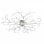 VidaXL Lampada da Soffitto Foglie di Vetro 5xE14