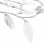 VidaXL Lampada da Soffitto Foglie di Vetro 5xE14
