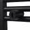 VidaXL Radiateur Sèche-Serviettes Incurvé 500x1160mm Noir