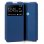 Cool Funda Flip Cover Liso Azul para Realme C21