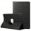 Coque rotative en similicuir lisse noir cool pour Samsung Galaxy Tab A7 Lite 8,7"